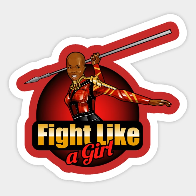 Okoye from Blackpanther Sticker by ShawSports